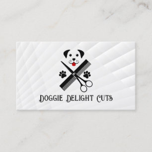 Carte De Visite Visage de Chien   Pattes de Chiot   Toilettage