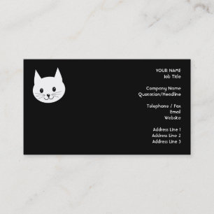 Carte De Visite Visage mignon de chat