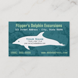 Carte De Visite Visite personnalisée de dauphins Excursions côti