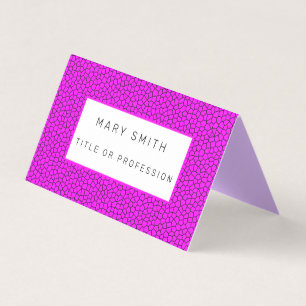 Carte De Visite Vitrail rose
