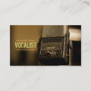 Carte De Visite Vocaliste, Chanteur, Interprète, Musique, Cours Mi