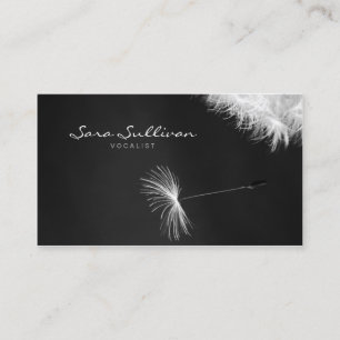 Carte de visite vocaliste Dandelion Closeup