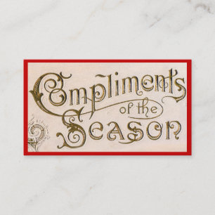 Carte De Visite Vœux de la Saison