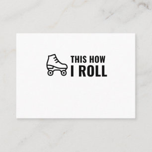 CARTE DE VISITE VOICI COMMENT JE ROULE SKATE ROLLER