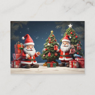 Carte De Visite voici le design de Joyeux Noël et des Fêtes heureu