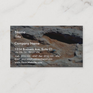 Carte De Visite Voies de dinosaure au nord de hampe de drapeaux