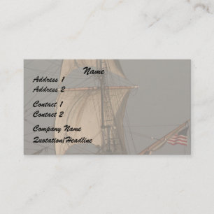 Carte De Visite Voiles de Cipper/carte de visite drapeau américai