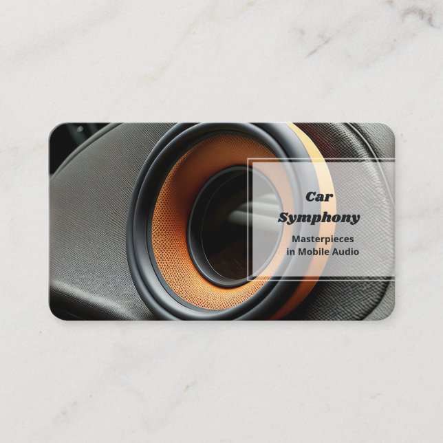 Carte De Visite Voiture Audio stéréo (Devant)