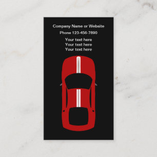 Carte De Visite Voiture automobile unique