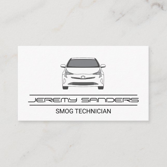 Carte De Visite Voiture blanche | Auto (Devant)