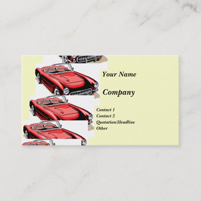 Carte De Visite Voiture classique (Devant)