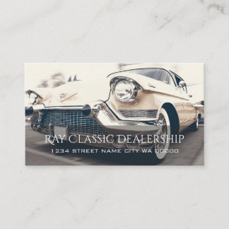 Carte De Visite Voiture classique, concessionnaire automobile Cart