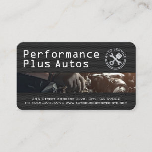 Carte De Visite Voiture de sport   Autos de performance   Mécanici