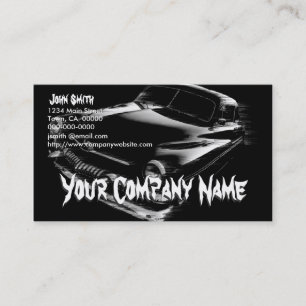 Carte De Visite Voiture Flash noire