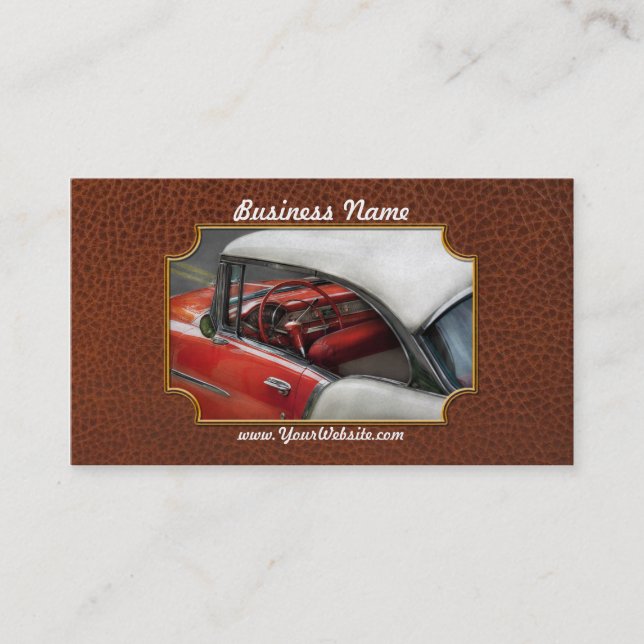 Carte De Visite Voiture - les années 50 classiques (Devant)