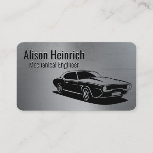 Carte De Visite Voiture Musclée Classique   Mécanicien   Atelier A