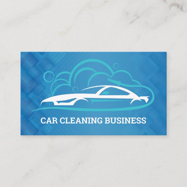 Carte De Visite Voiture Wash Sports Logo voiture (Devant)