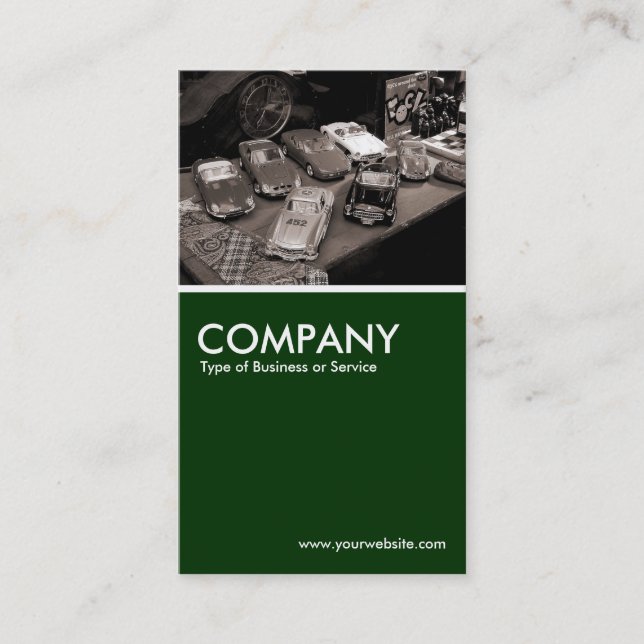 Carte De Visite Voitures de jouet - vert-foncé (Devant)