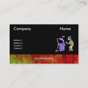 Carte De Visite Voitures de peinture avec la frontière