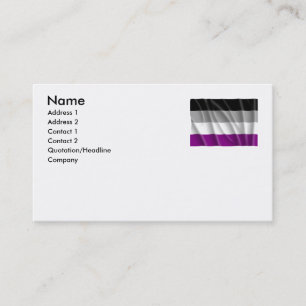 CARTE DE VISITE VOL ASEXUEL DE DRAPEAU - .PNG