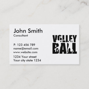 Carte De Visite Volleyball