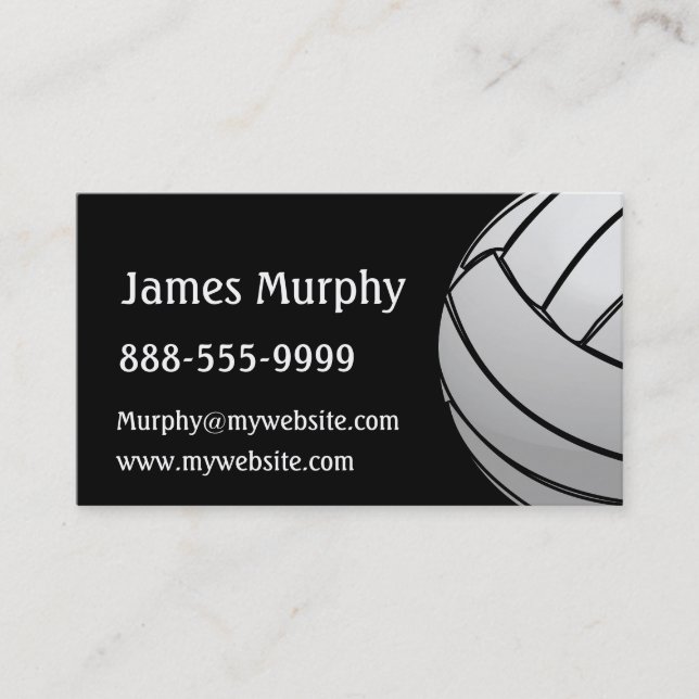 Carte De Visite Volleyball (Devant)