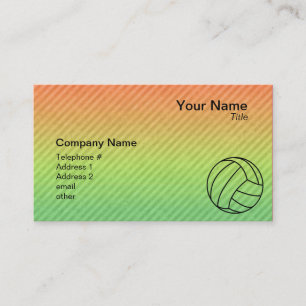 Carte De Visite Volleyball ;