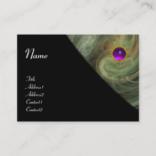 Carte De Visite VORTEX CLAIR AMÉTHYST gris orange jaune noir