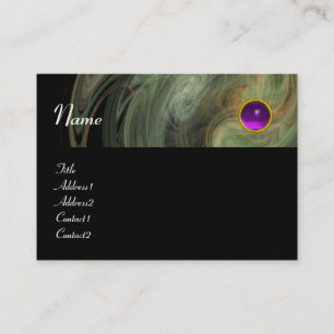 Carte De Visite VORTEX CLAIR AMÉTHYST orange gris jaune noir