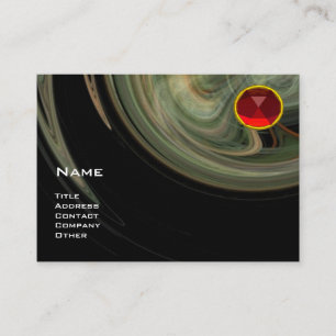 Carte De Visite VORTEX CLAIR RUBY- jaune gris blanc noir rouge