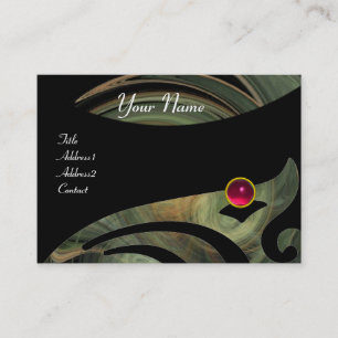 Carte De Visite VORTEX CLAIR RUBY rouge rose noir gris jaune