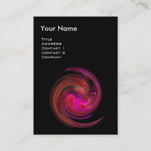 Carte De Visite VORTEX LUMINEUX, rouge violet violet rouge vif
