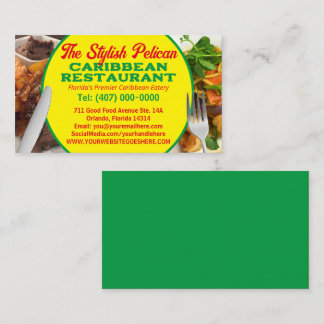 Carte De Visite Vos Photos Caribbean Restaurant Services de restau