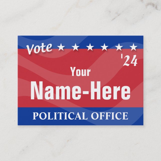 Carte De Visite VOTE - Campagne politique (Devant)
