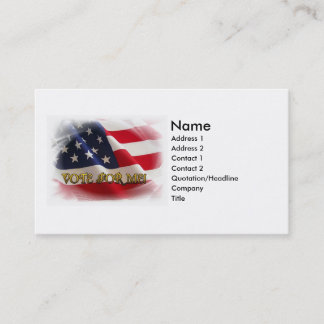 Carte De Visite Vote pour moi