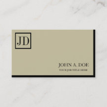 Votre Carré professionnel Monogramme Tan Black