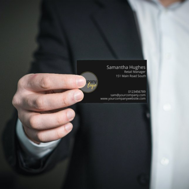 CARTE DE VISITE VOTRE LOGO ICI ENTREPRISE MARQUÉE AFFAIRES PERSONN (Créateur téléchargé)