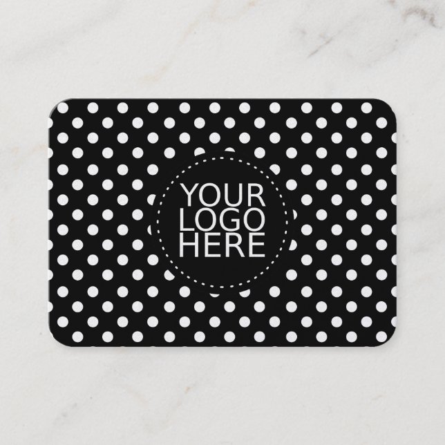 Carte De Visite Votre logo ici et or de points (Devant)