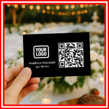 Votre Logo Ici Simple Moderne Minimaliste Code QR 
