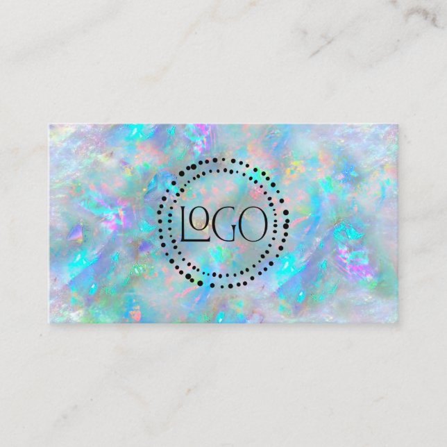 Carte De Visite votre logo opal texture arrière - plan (Devant)