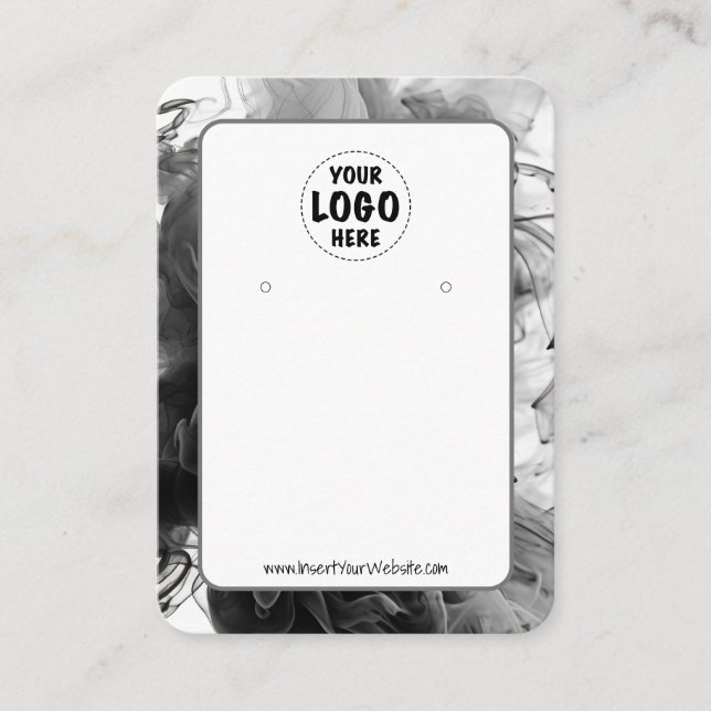 Carte De Visite Votre logo Smokey Gothic Earring Display Card XL (Devant)