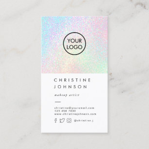 Carte De Visite votre logo sur la fausse parties scintillant arc-e