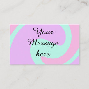 Carte De Visite Votre message ici ajouter texte nom monogramme ros