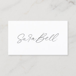Carte De Visite Votre propre signature   Téléchargement minimalist