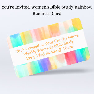 Carte De Visite Vous êtes invitées à l'étude biblique pour femmes 