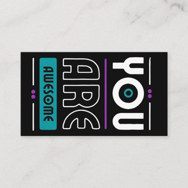 Carte De Visite Vous êtes une formidable motivation dire (Devant)