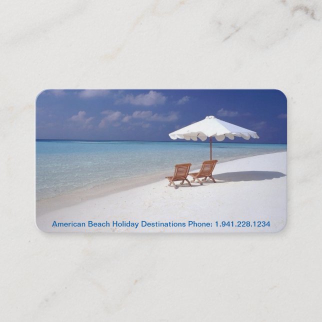 Carte de visite voyage de 16 vacances (Devant)
