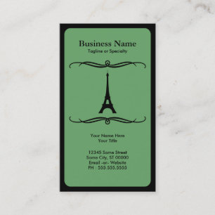 Carte De Visite voyage de mode (tour eiffel)