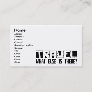 Carte De Visite Voyage quoi encore est là ?