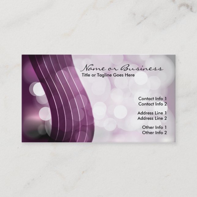 Carte De Visite voyants clignotants avec code QR (Devant)